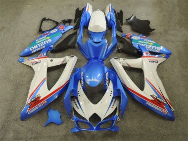 Azul Blanco con Calcomanías Carenado GSXR 600 K8 08-10