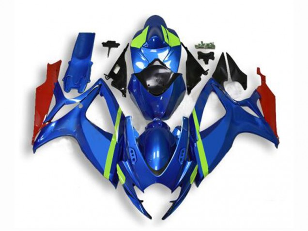Azul Carenado & Plástico GSXR 600 / 750 K6 06-07