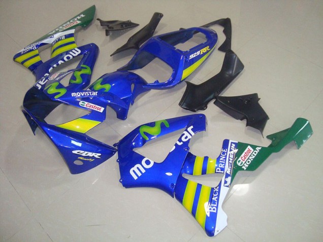 Azul Movistar Castrol Carenado CBR 900 RR 929 00-01