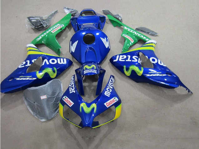 Azul Movistar Castrol Carenado GSXR 600 K6 06-07 Azul Movistar Castrol Carenado GSXR 600 K6 06-07