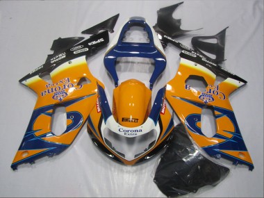 Azul Naranja Corona Extra Carenado GSXR 600 K1 K2 K3 01-03