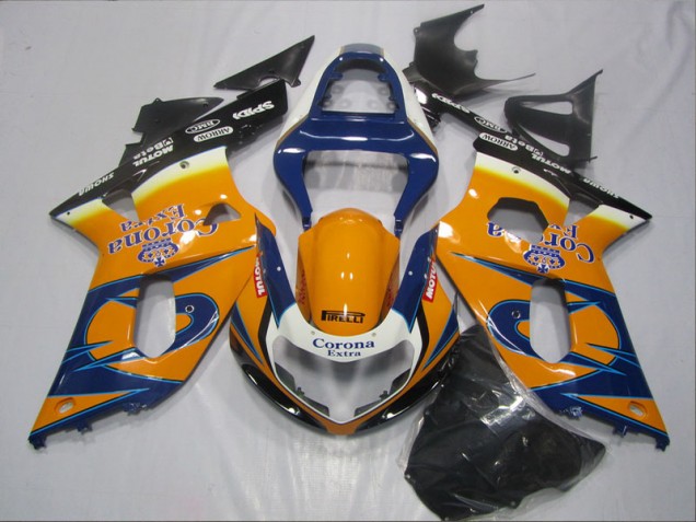 Azul Naranja Corona Extra Carenado GSXR 600 K1 K2 K3 01-03 Azul Naranja Corona Extra Carenado GSXR 600 K1 K2 K3 01-03