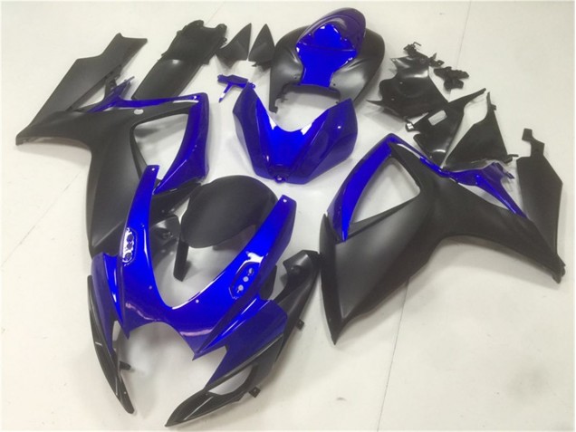 Azul Negro ABS Plástica GSXR 600 / 750 K6 06-07 Azul Negro ABS Plástica GSXR 600 / 750 K6 06-07