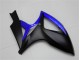 Azul Negro ABS Plástica GSXR 600 / 750 K6 06-07 Azul Negro ABS Plástica GSXR 600 / 750 K6 06-07