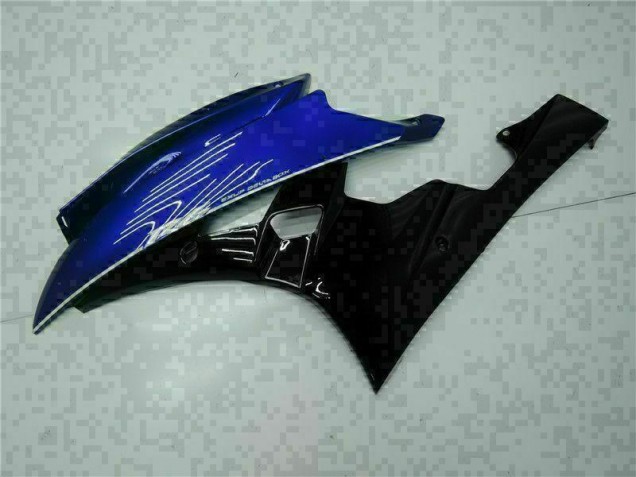 Azul Negro ABS Plástica R6 06-07 Azul Negro ABS Plástica R6 06-07