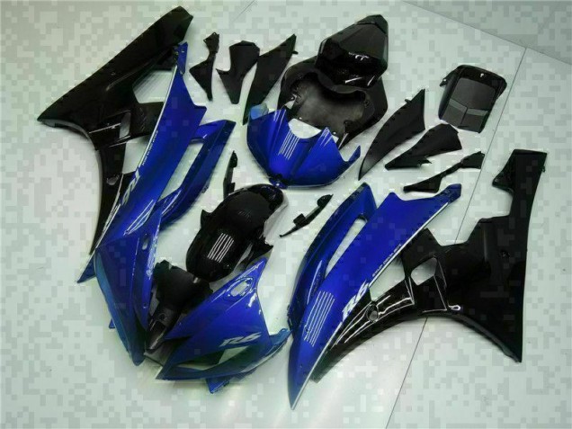 Azul Negro ABS Plástica R6 06-07 Azul Negro ABS Plástica R6 06-07