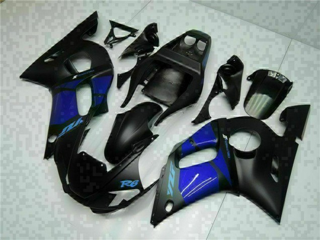 Azul Negro ABS Plástica R6 98-02 Azul Negro ABS Plástica R6 98-02