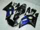 Azul Negro ABS Plástica R6 98-02 Azul Negro ABS Plástica R6 98-02