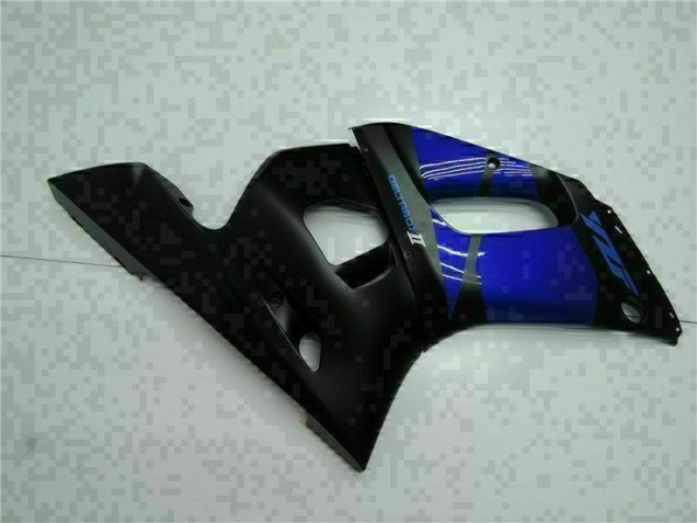 Azul Negro ABS Plástica R6 98-02 Azul Negro ABS Plástica R6 98-02