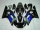 Azul Negro ABS Plástica R6 98-02 Azul Negro ABS Plástica R6 98-02