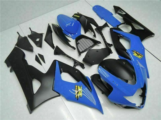 Azul Negro ABS Plástico GSXR 1000 K5 05-06 Azul Negro ABS Plástico GSXR 1000 K5 05-06