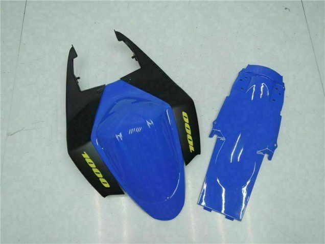 Azul Negro ABS Plástico GSXR 1000 K5 05-06 Azul Negro ABS Plástico GSXR 1000 K5 05-06