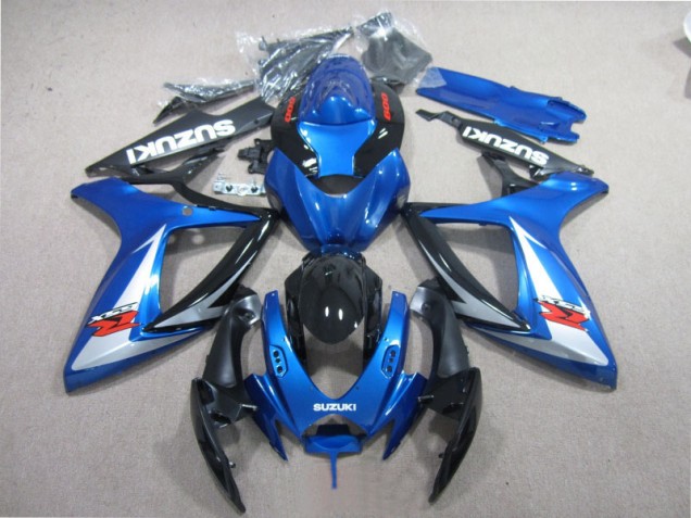 Azul Negro Blanco Carenado GSXR 600 K6 06-07 Azul Negro Blanco Carenado GSXR 600 K6 06-07