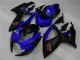 Azul Negro Carenado & Plástico GSXR 600 / 750 K6 06-07 Azul Negro Carenado & Plástico GSXR 600 / 750 K6 06-07