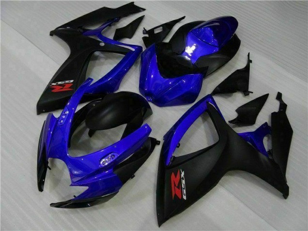 Azul Negro Carenado & Plástico GSXR 600 / 750 K6 06-07 Azul Negro Carenado & Plástico GSXR 600 / 750 K6 06-07