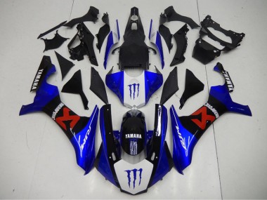 Azul Negro Carenado & Plástico R1 15-19