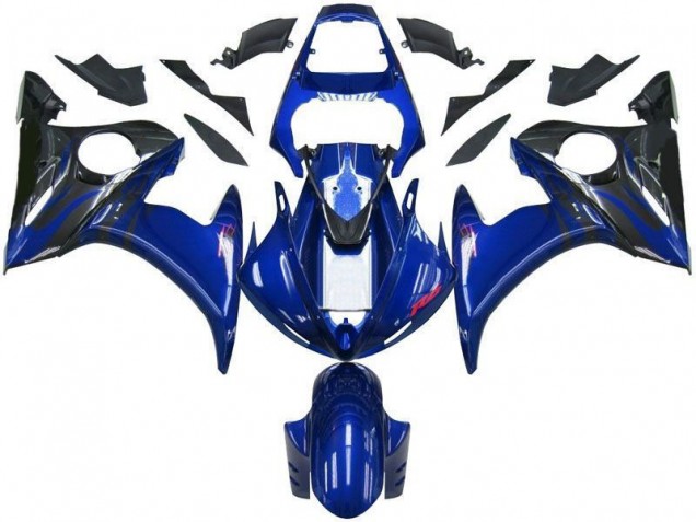 Azul Negro Carenado & Plástico R6 03-05 Azul Negro Carenado & Plástico R6 03-05