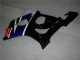 Azul Negro Kit Completo Carenado GSXR 1000 K3 03-04 Azul Negro Kit Completo Carenado GSXR 1000 K3 03-04