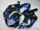 Azul Negro Kits Completo Carenado ABS GSXR 600 / 750 K1 K2 K3 01-03