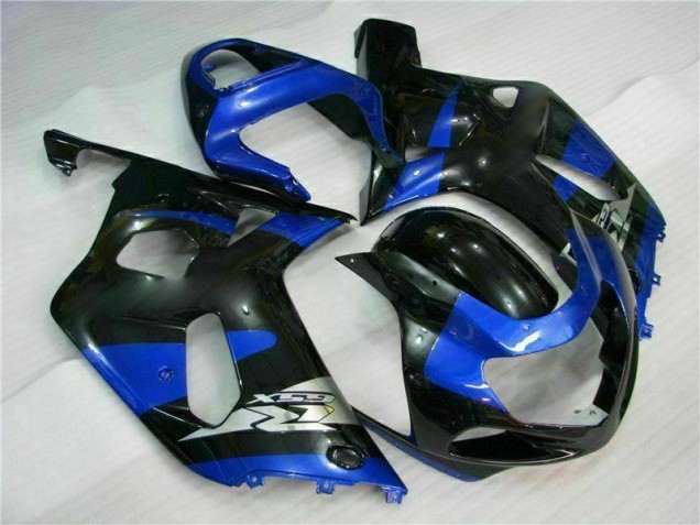 Azul Negro Kits Completo Carenado ABS GSXR 600 / 750 K1 K2 K3 01-03
