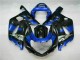 Azul Negro Kits Completo Carenado ABS GSXR 600 / 750 K1 K2 K3 01-03