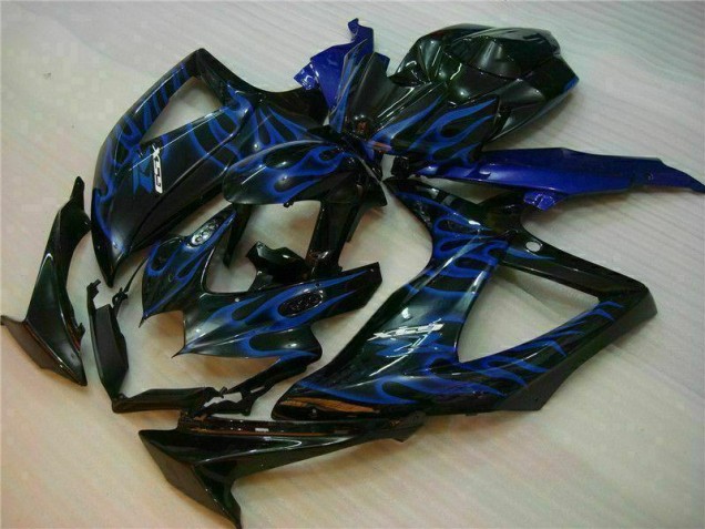 Azul Negro Kits Completo Carenado ABS GSXR 600 / 750 K8 08-10