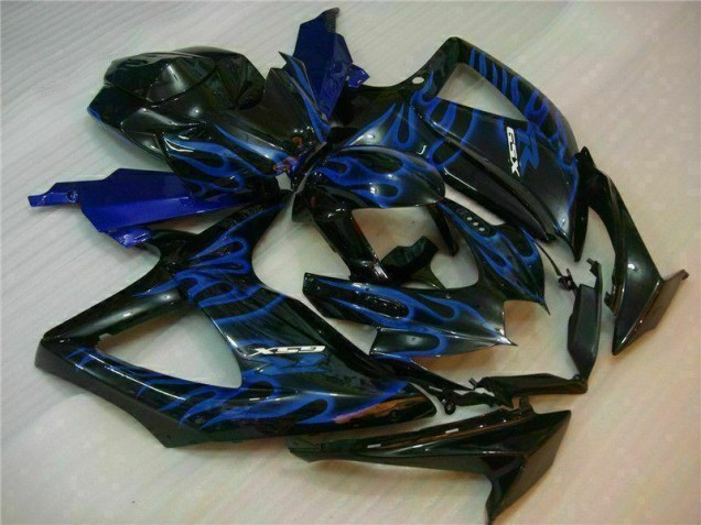 Azul Negro Kits Completo Carenado ABS GSXR 600 / 750 K8 08-10