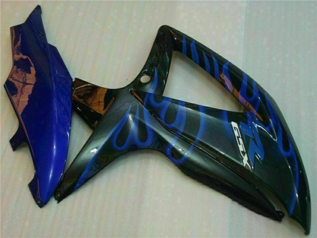 Azul Negro Kits Completo Carenado ABS GSXR 600 / 750 K8 08-10