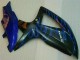 Azul Negro Kits Completo Carenado ABS GSXR 600 / 750 K8 08-10