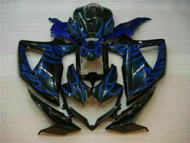 Azul Negro Kits Completo Carenado ABS GSXR 600 / 750 K8 08-10