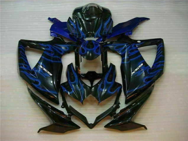 Azul Negro Kits Completo Carenado ABS GSXR 600 / 750 K8 08-10