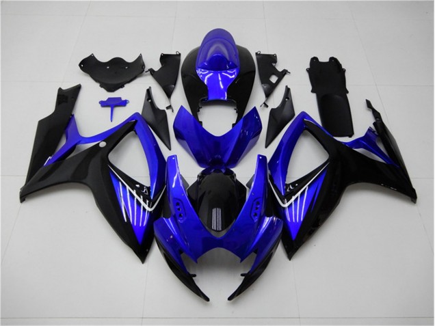 Azul Negro Kits Completo Carenado GSXR 600 / 750 K6 06-07