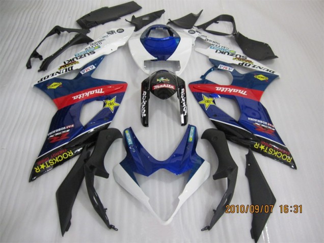 Azul Negro Rockstar Carenado GSXR 1000 K5 05-06 Azul Negro Rockstar Carenado GSXR 1000 K5 05-06