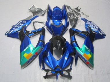 Azul Negro Verde Jomo Carenado GSXR 1000 K7 07-08