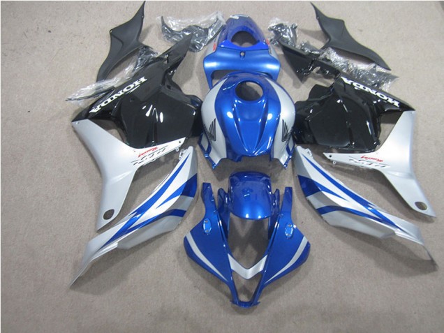 Azul Plata Negro Carenado CBR 600 RR 09-12 Azul Plata Negro Carenado CBR 600 RR 09-12