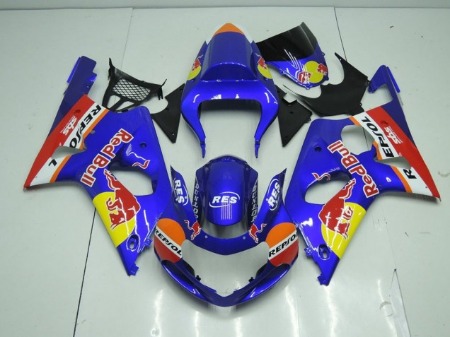 Azul Red Bull Carenado GSXR 1000 K1 00-02 Azul Red Bull Carenado GSXR 1000 K1 00-02