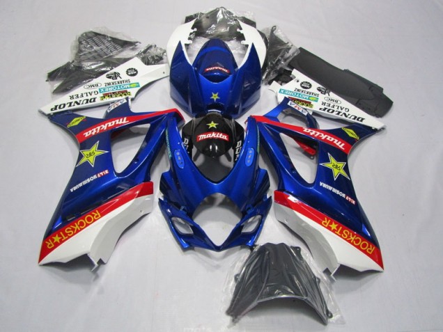 Azul Rojo Rockstar Carenado GSXR 1000 K7 07-08
