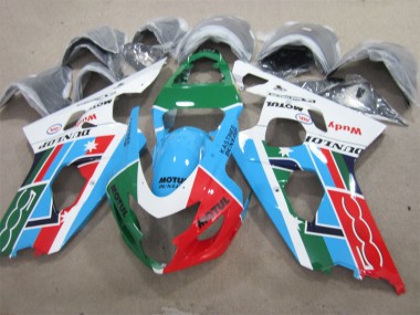 Azul Verde Blanco Motul Carenado GSXR 600 K1 K2 K3 01-03