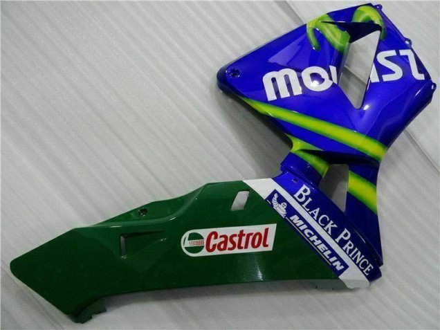 Azul Verde Movistar Castrol Carenado CBR 600 RR 03-04