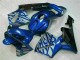 Azul con Plata Llama Carenado CBR 600 RR 03-04 Azul con Plata Llama Carenado CBR 600 RR 03-04
