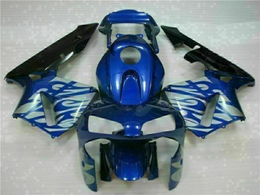 Azul con Plata Llama Carenado CBR 600 RR 03-04