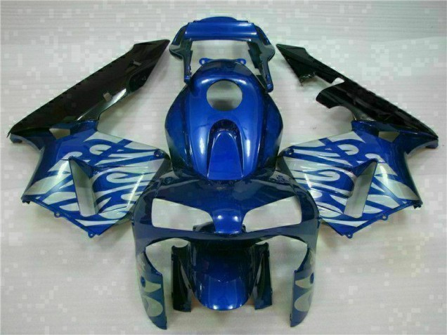Azul con Plata Llama Carenado CBR 600 RR 03-04 Azul con Plata Llama Carenado CBR 600 RR 03-04