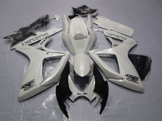 Blanco ABS Plástica GSXR 600 K6 06-07 Blanco ABS Plástica GSXR 600 K6 06-07