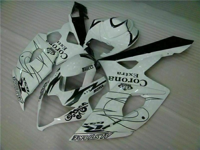 Blanco ABS Plástico GSXR 1000 K5 05-06 Blanco ABS Plástico GSXR 1000 K5 05-06