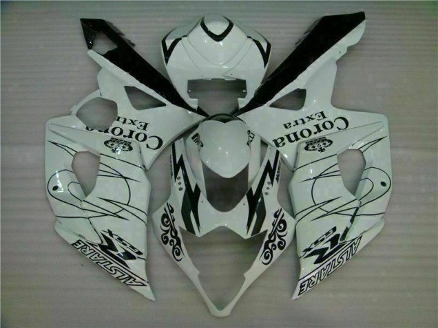 Blanco ABS Plástico GSXR 1000 K5 05-06 Blanco ABS Plástico GSXR 1000 K5 05-06