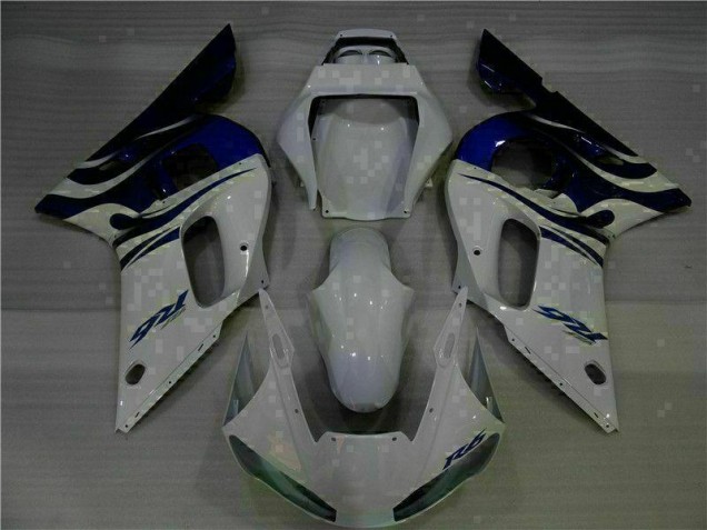 Blanco Azul ABS Plástico R6 98-02 Blanco Azul ABS Plástico R6 98-02