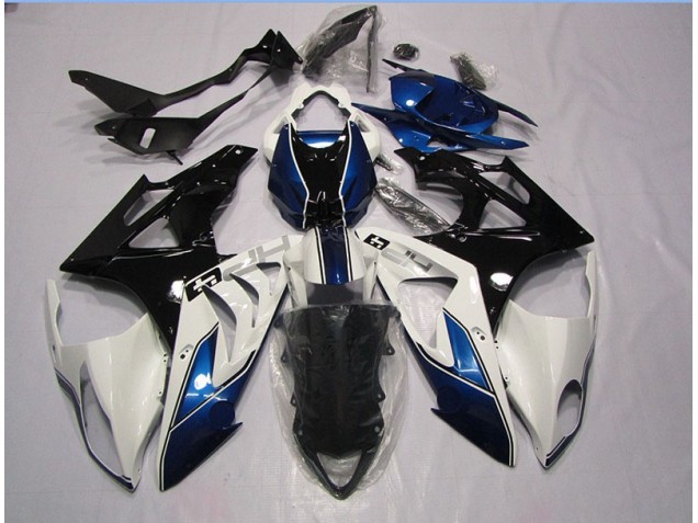 Blanco Azul ABS Plástico S1000RR 09-14 Blanco Azul ABS Plástico S1000RR 09-14