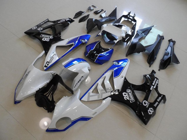 Blanco Azul ABS Plásticos S1000RR 09-14 Blanco Azul ABS Plásticos S1000RR 09-14