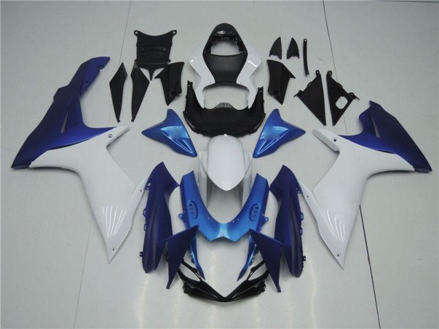 Blanco Azul Carenado GSXR 600 / 750 K11 11-21 Blanco Azul Carenado GSXR 600 / 750 K11 11-21