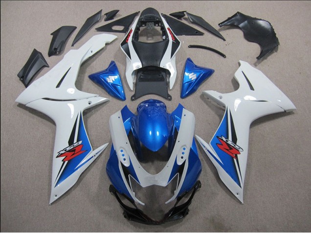 Blanco Azul Carenado GSXR 600 K11 11-21 Blanco Azul Carenado GSXR 600 K11 11-21